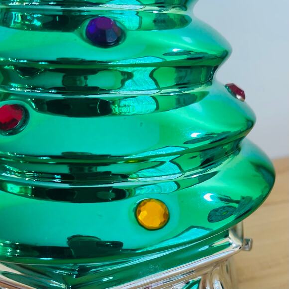 Towle Silversmiths Musical Box Revolving Christmas Tree Have Yourself A Merry - Picture 9 of 16